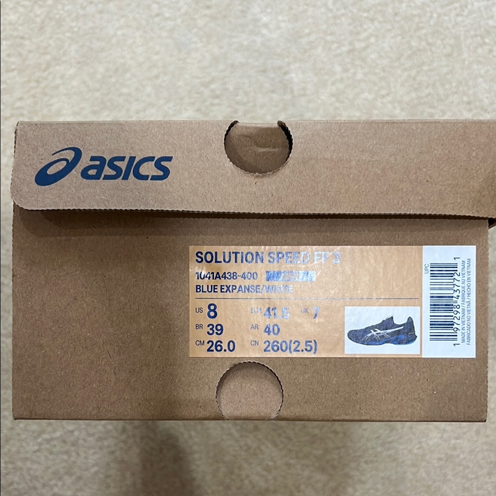 Asics Solution Speed FF 3 - Blue Expanse/White